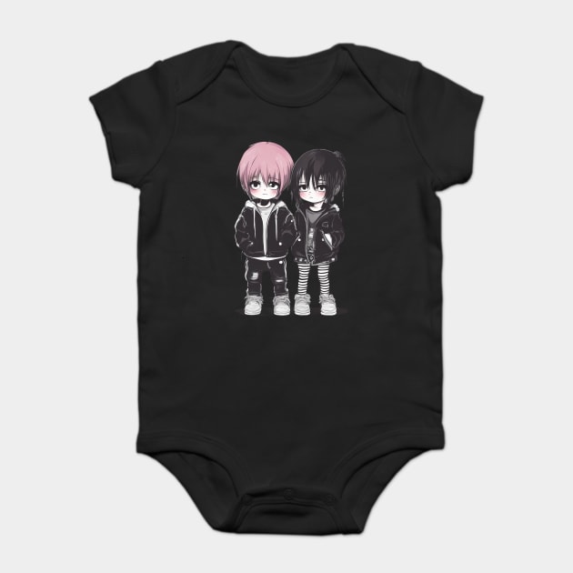 Kawaii Emo Baby Bodysuit by animegirlnft
